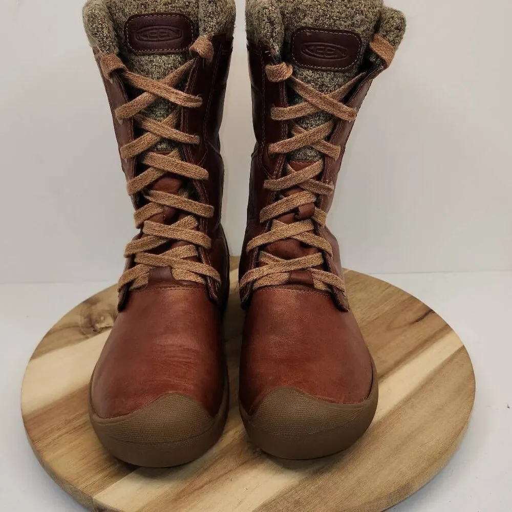 Women's KEEN Fremont Tall Waterproof Boots Size 7.5 Brown